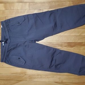 James Perse 100% soft cotton dark grey Capri/pants.